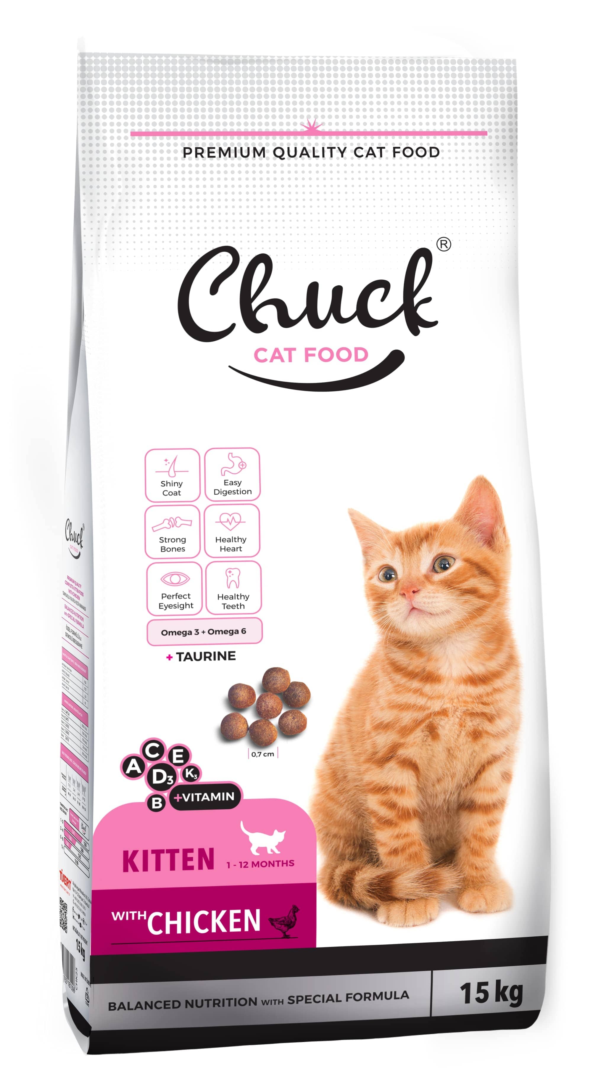 Kuru Mama - Chuck 15 kg Kitten - Tavuk Etli 