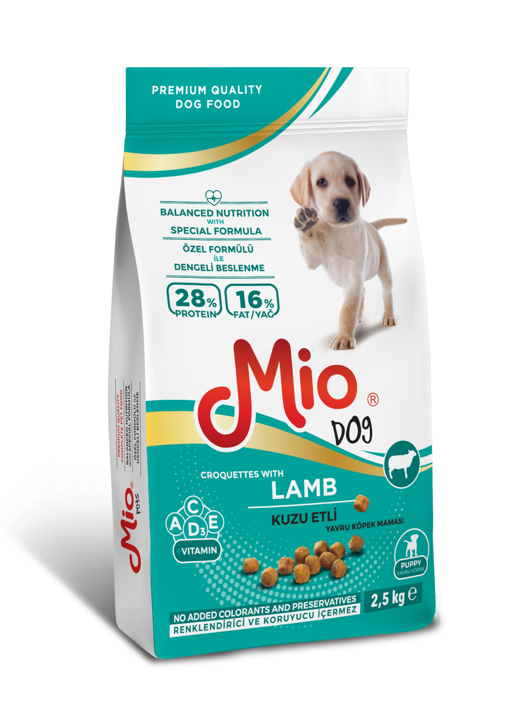 Kuru Mama - Mio 2,5 kg Puppy - Kuzu Etli