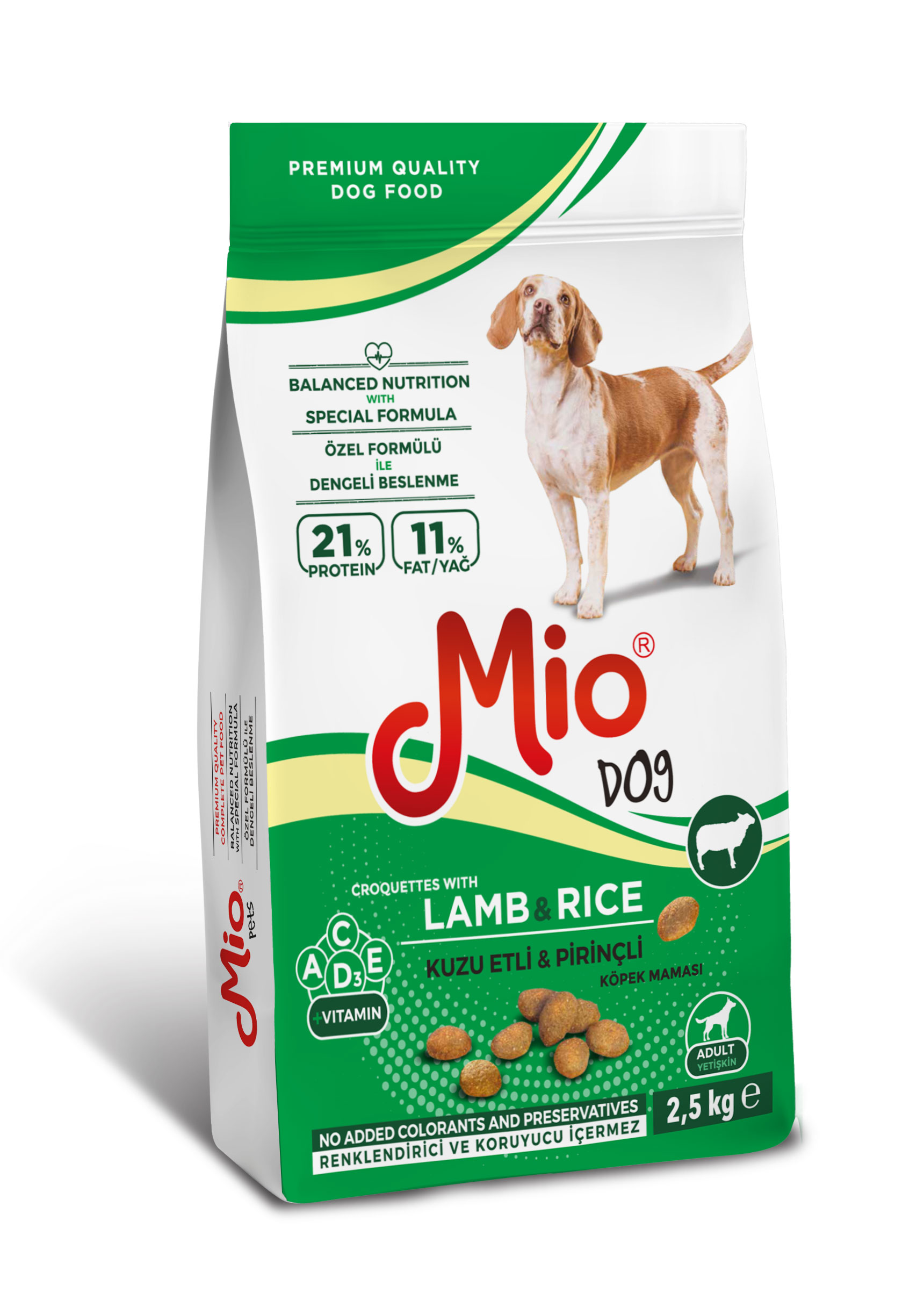 Kuru Mama - Mio 2,5 kg Köpek - Kuzu & Pirinçli