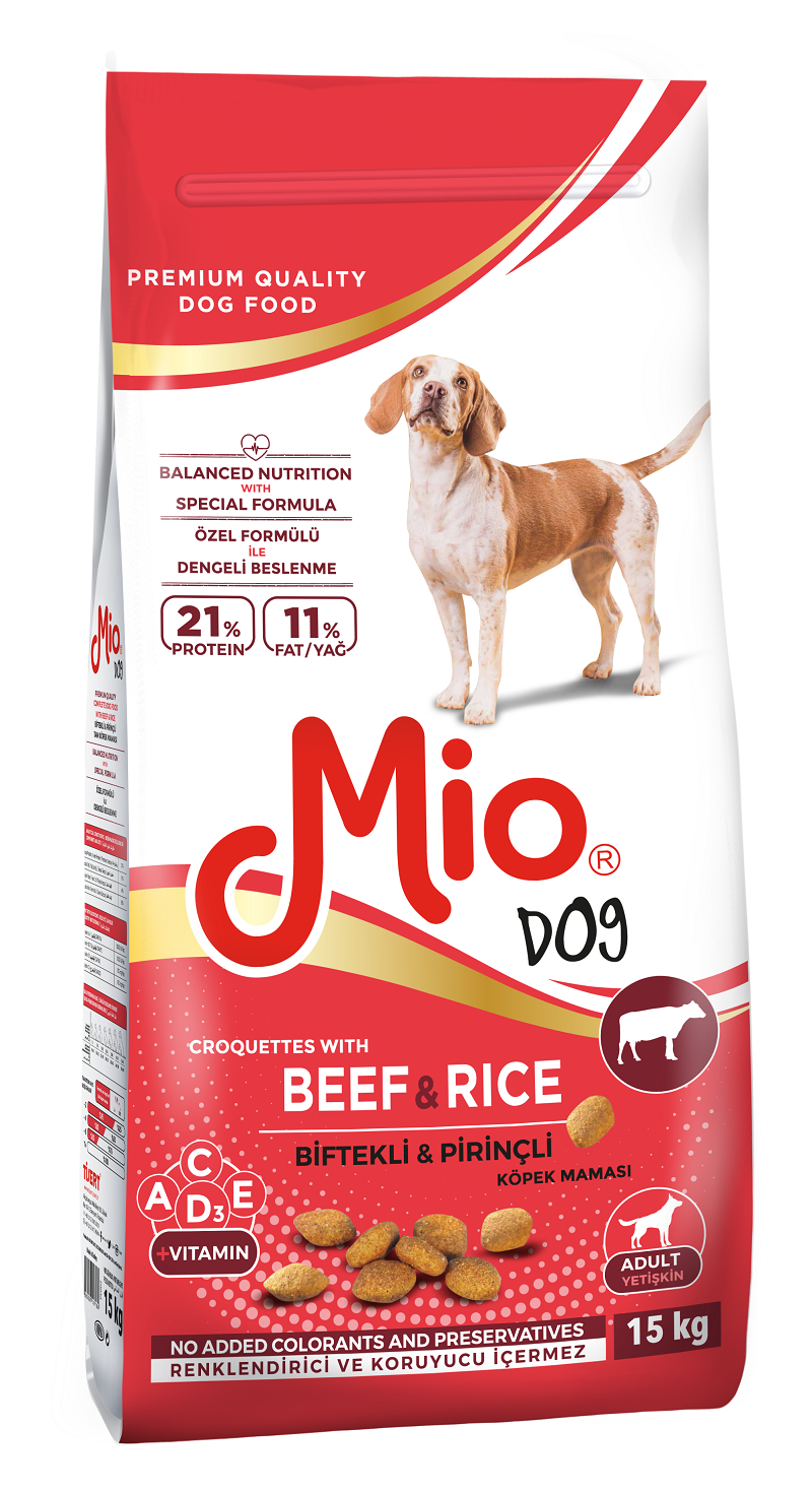 Kuru Mama - Mio 15 kg Köpek - Dana & Pirinçli