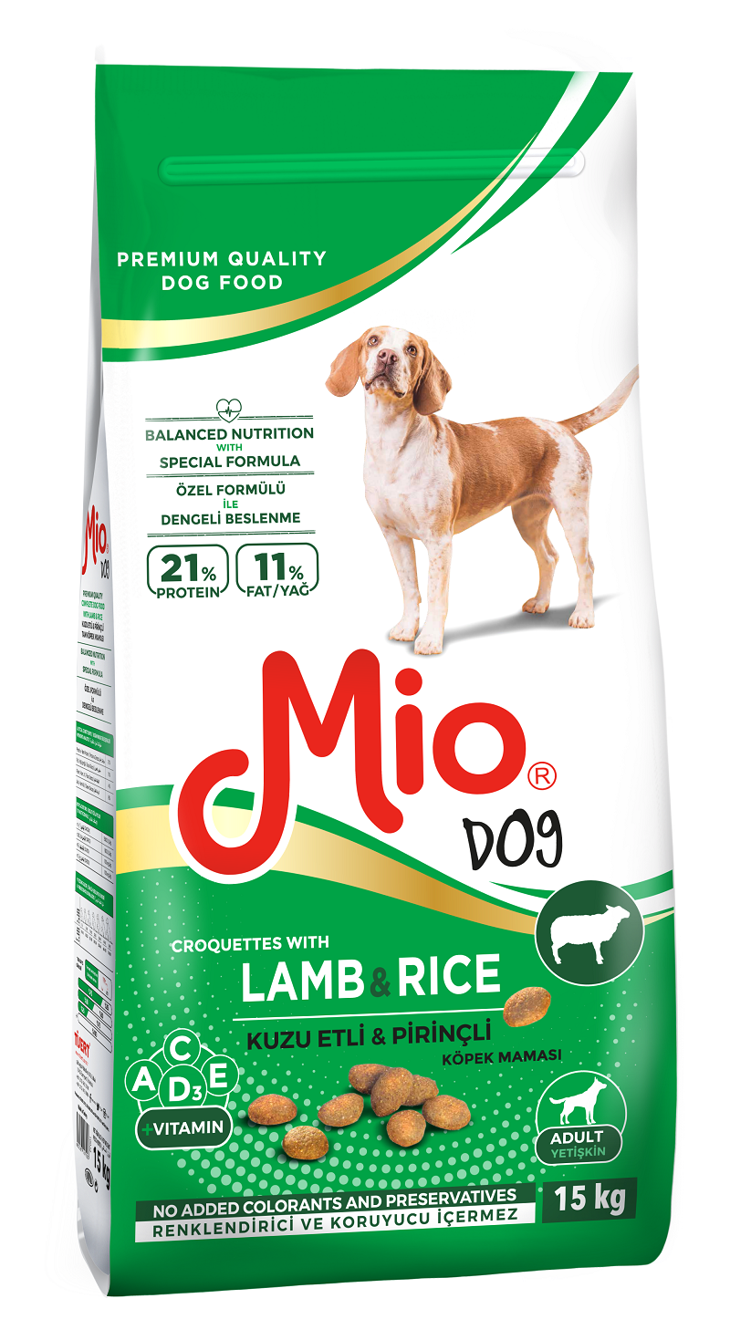 Kuru Mama - Mio 15 kg Köpek - Kuzu & Pirinçli