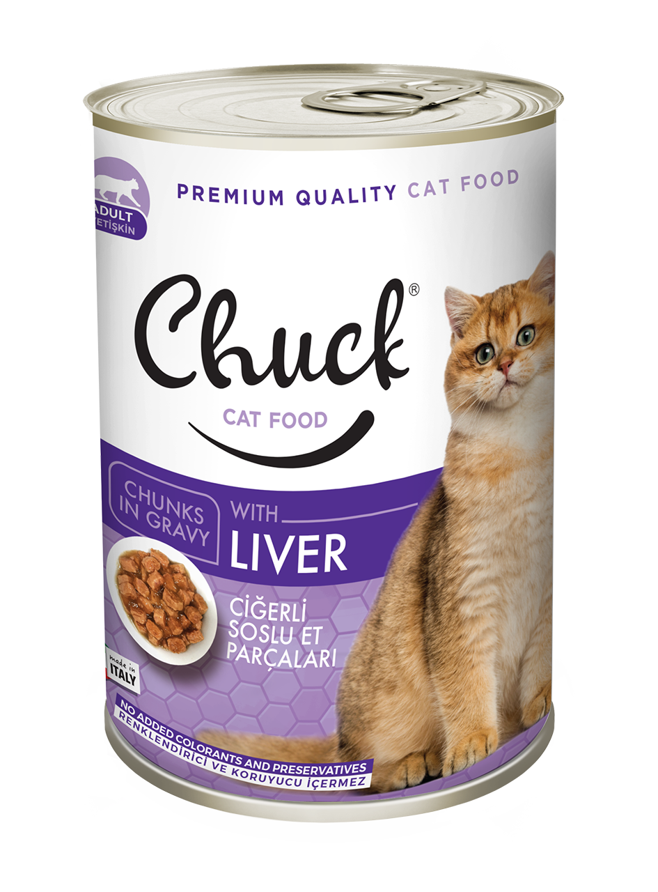 Yaş Mama - Chuck - Kedi - Ciğerli
