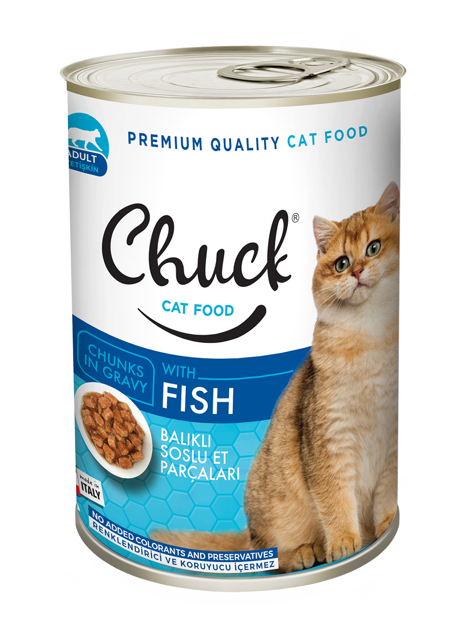Yaş Mama - Chuck - Kedi - Balıklı